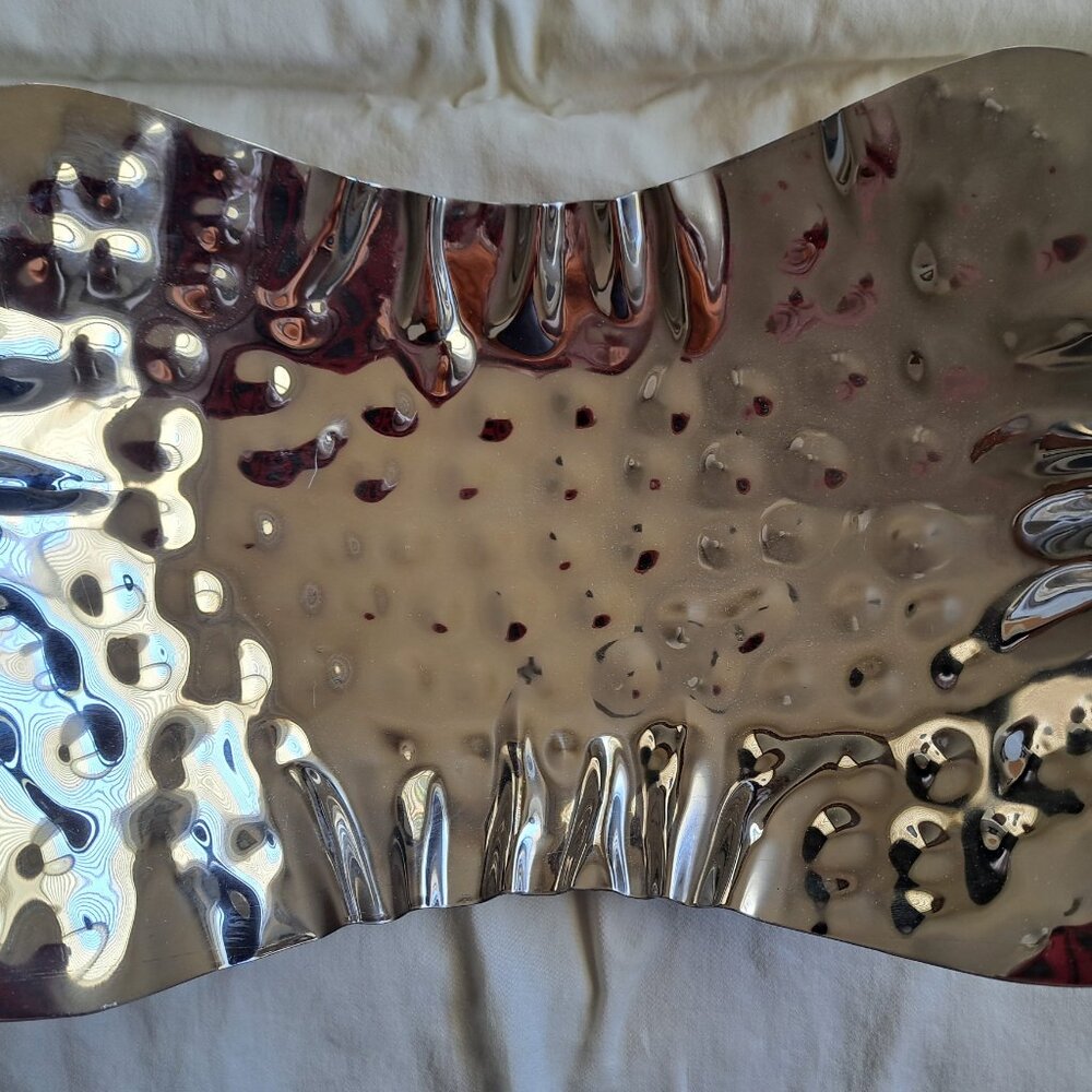 Elegance Barton Centerpiece Serving Bowl, 11"x 8-1/4", Silver